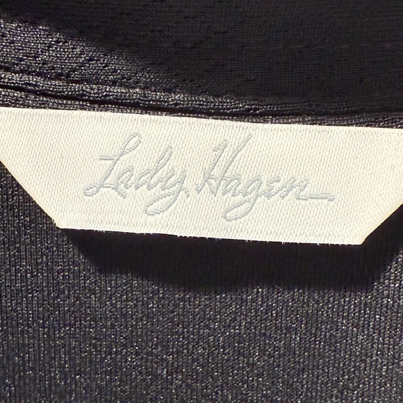 Lady Hagen Black Sleeveless Polo Top - Picture 2 of 2